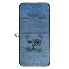 Handdoek met kattenprint 35 x 75 cm | blauw