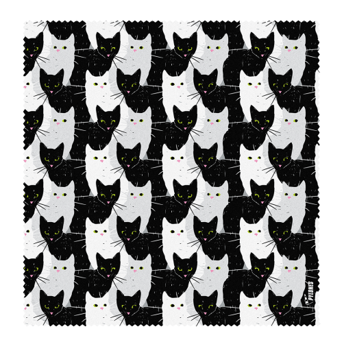 Cha Cha Cha boodschappentrolley met katten - zwart/wit - design - lichtgewicht 1,9 kilo