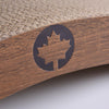 Canadiancat company krabplank kleine orbit walnoot houtstructuur / bruin 45x24x18 cm