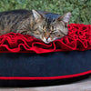 ROOS uniek kattenbed | Pet-Interiors rood / grijs 55 cm